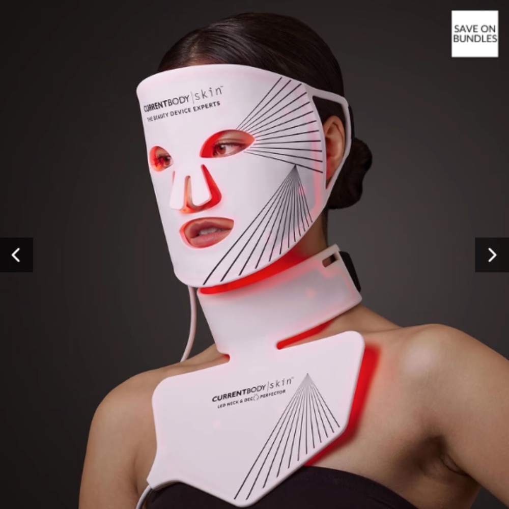 CurrentBODY | Skin L E D Light Therapy Face + Neck Duo Masks